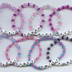 Custom Beaded Name Bracelet, any name and any colors